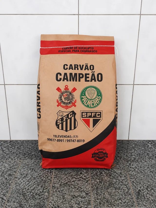 Saco de 5 kg de Carvão Campeão
